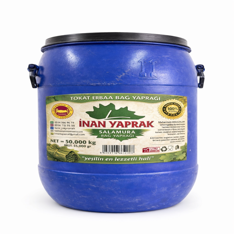 50 kg varil salamura yaprak 